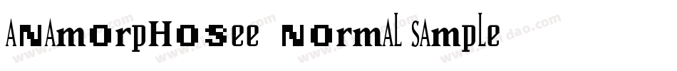 Anamorphosee  Normal Sample字体转换